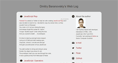 Desktop Screenshot of dmitry.baranovskiy.com